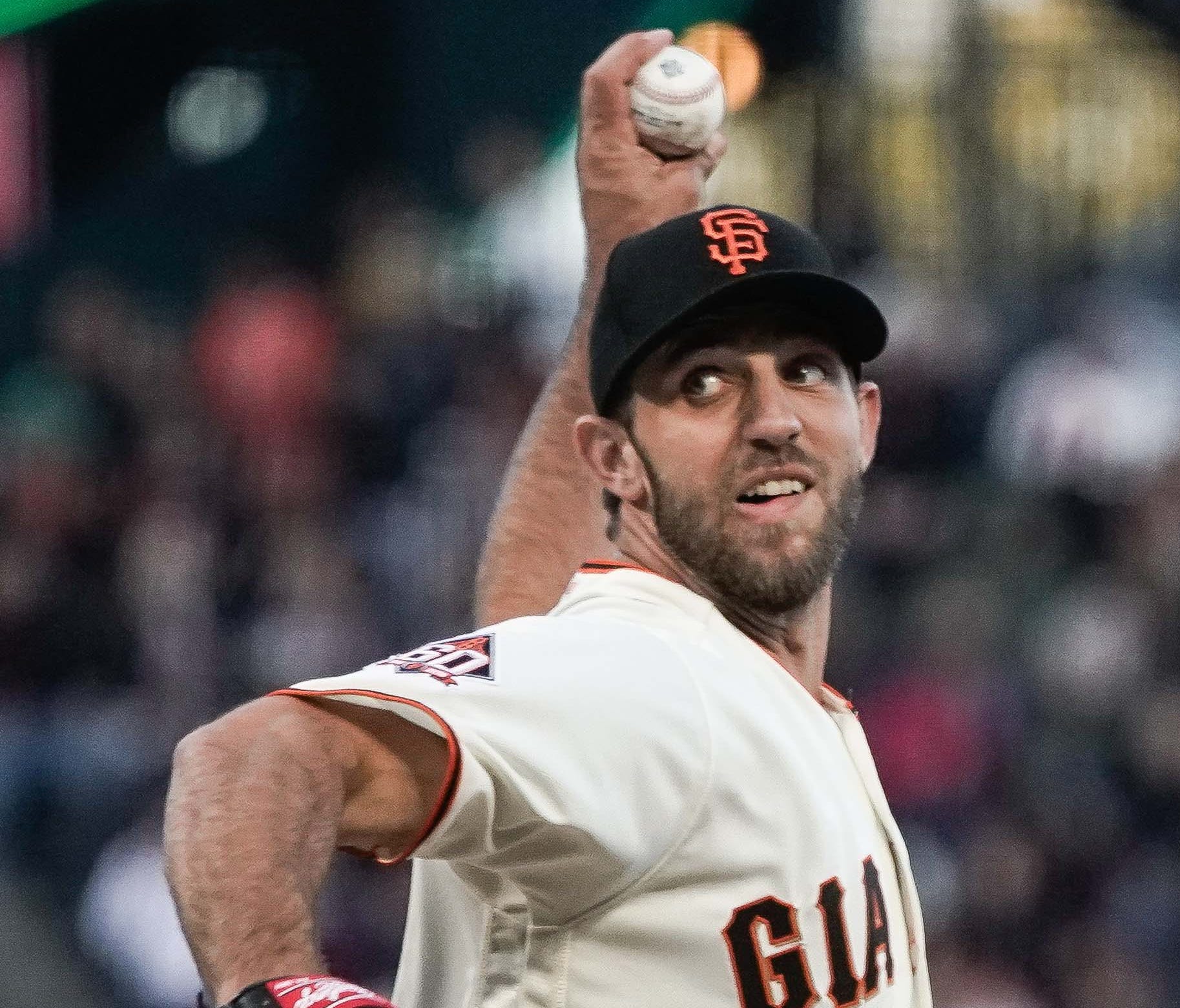 Madison Bumgarner went six innings in his first start of the season.
