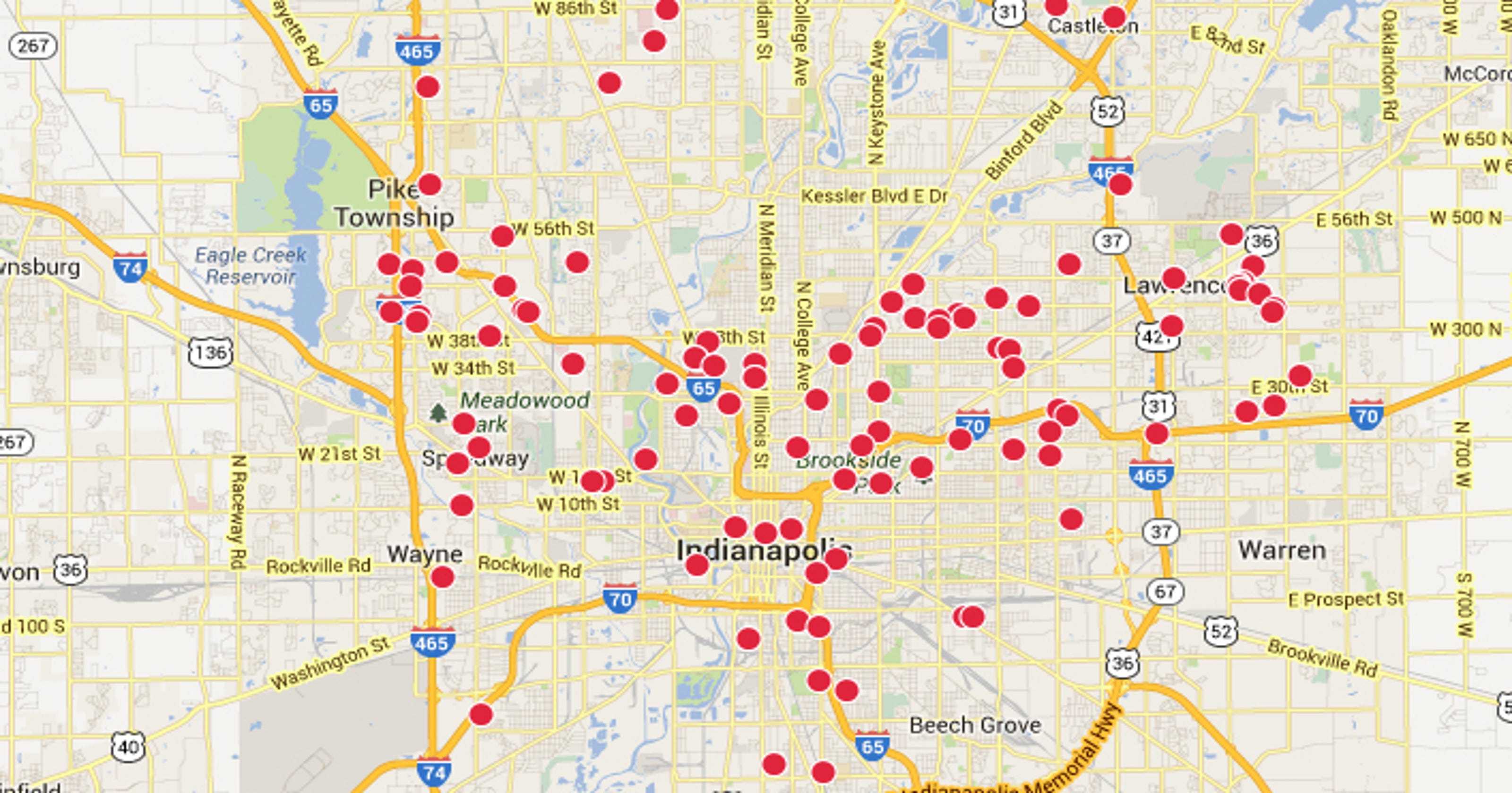 Interactive: Marion County homicide map