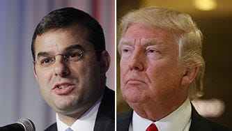 U.S. Rep. Justin Amash, R-Cascade Township, left, and President-elect Donald Trump