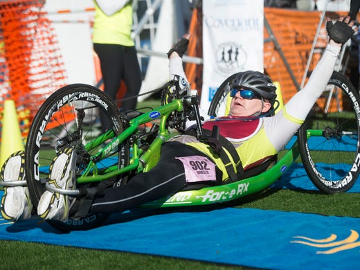 Kevin Siebarth is the first hand cyclist to cross the