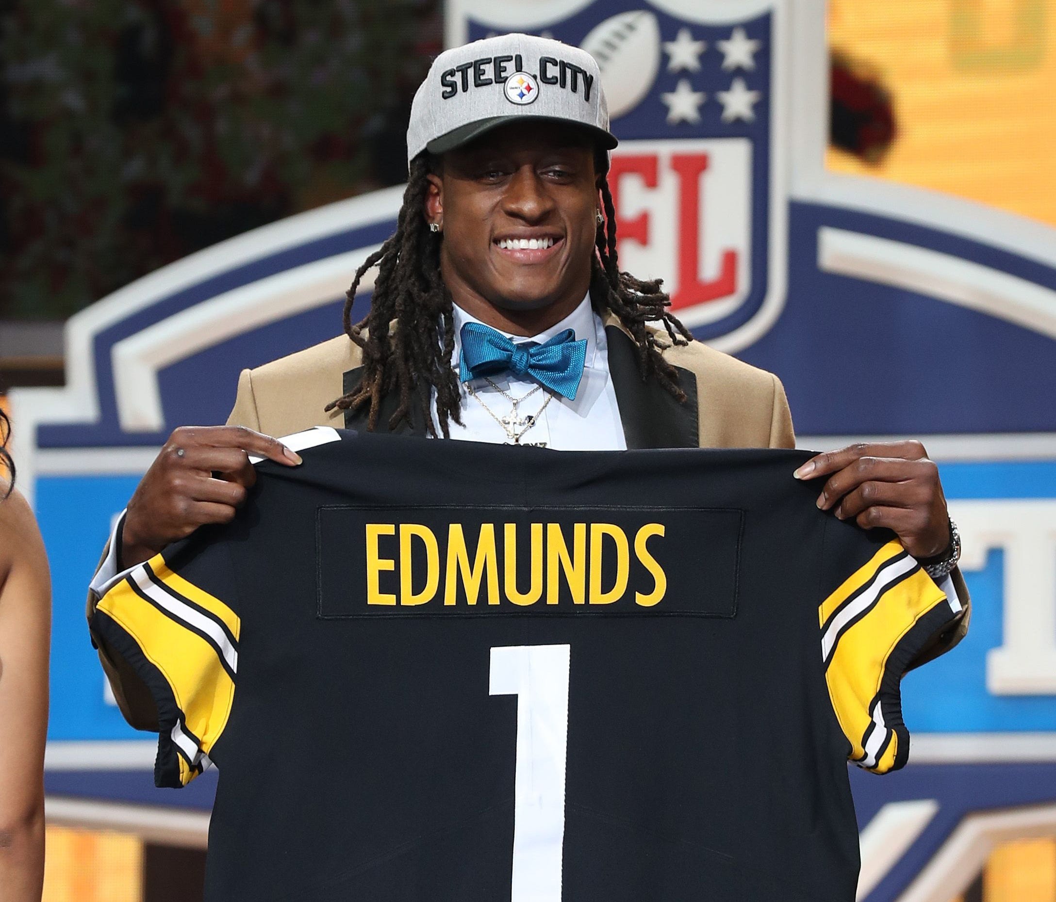 Terrell Edmunds is the No. 28 pick for the Pittsburgh Steelers in the first round of the 2018 NFL draft at AT&T Stadium.
