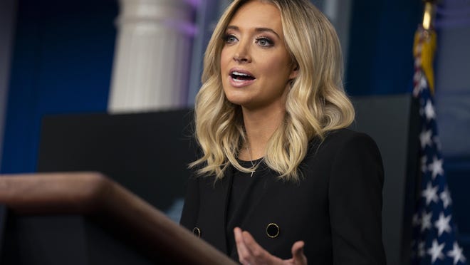 White House press secretary Kayleigh McEnany said President Donald Trump "never downplayed the virus." PolitiFact checked the facts.