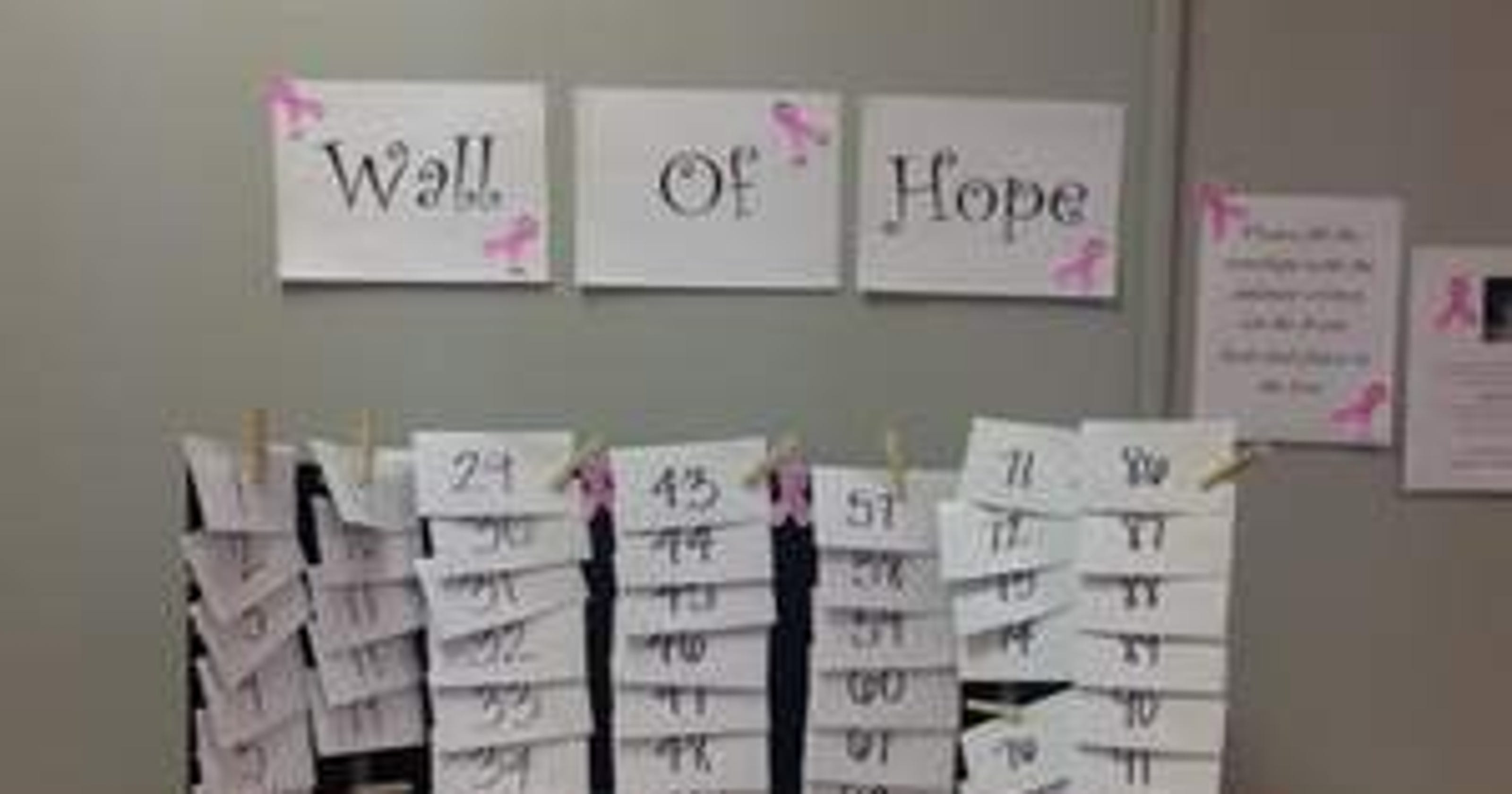 Wall of Hope benefits cancer patient