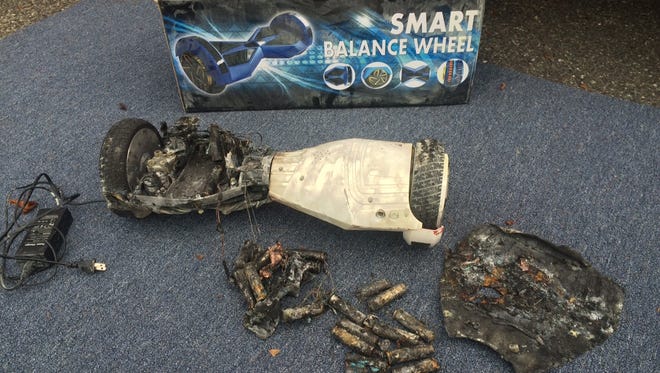A fire in a Lacey house was attributed to a hoverboard's battery pack exploding, Ocean County Chief Fire Marshal Daniel P. Mulligan said.