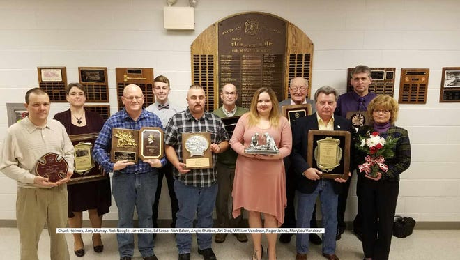Members of Marion Volunteer Fire Company were recognized at the company's annual banquet on Jan. 14, 2017.