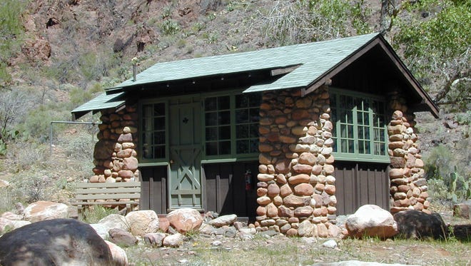 One of the small cabins at Phantom Ranch at the bottom of the Grand Canyon.