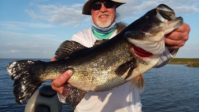 Woody Woodsin of Pennsylvania caught and released this quality bass while fishing over the weekend with Capt. Nate Shellen of Okeechobeebassfishing.com.