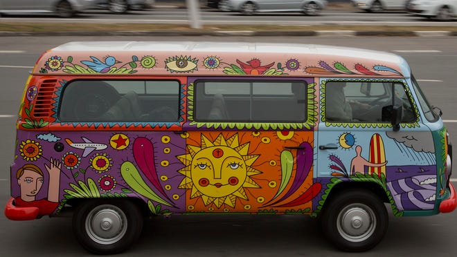 strange trip ending for VW's hippie van