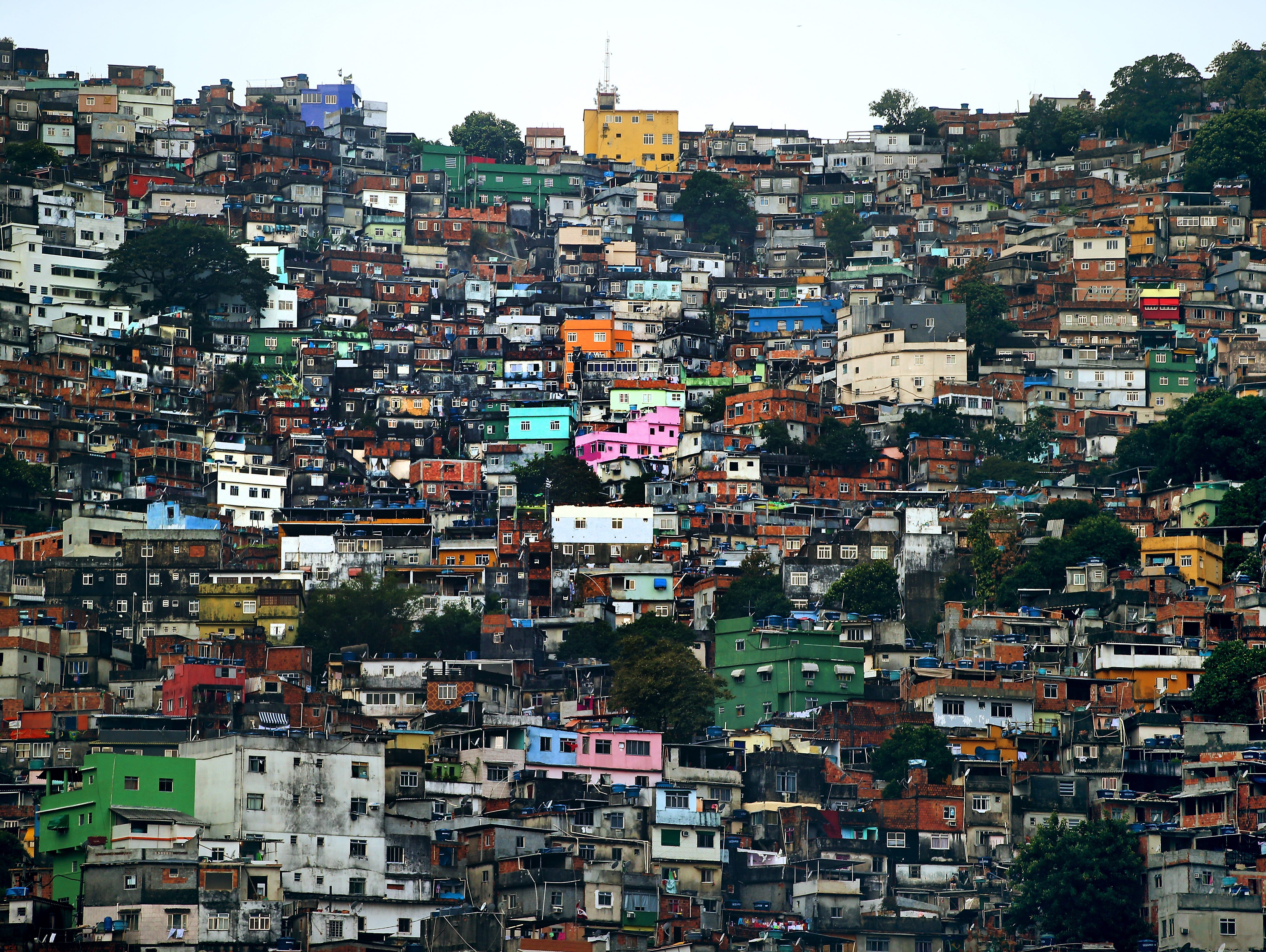 A general view of the Rocinha favela on June 9, 2014 in Rio de Janeiro, Brazil.