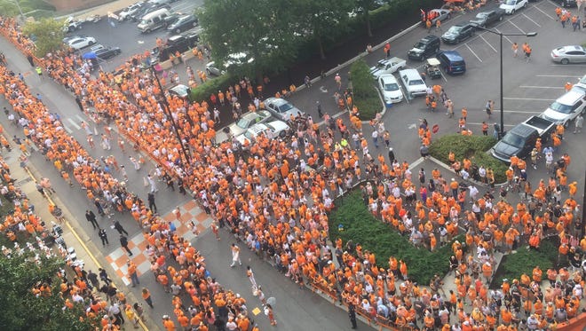 The first Vol Walk of the season kicked off Thursday.