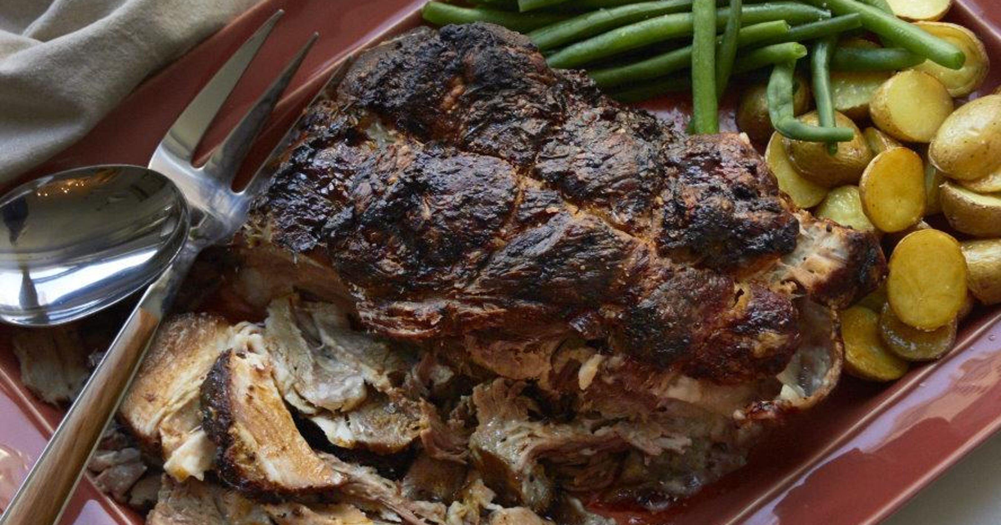 Pork shoulder can go from tough to fallapart tender