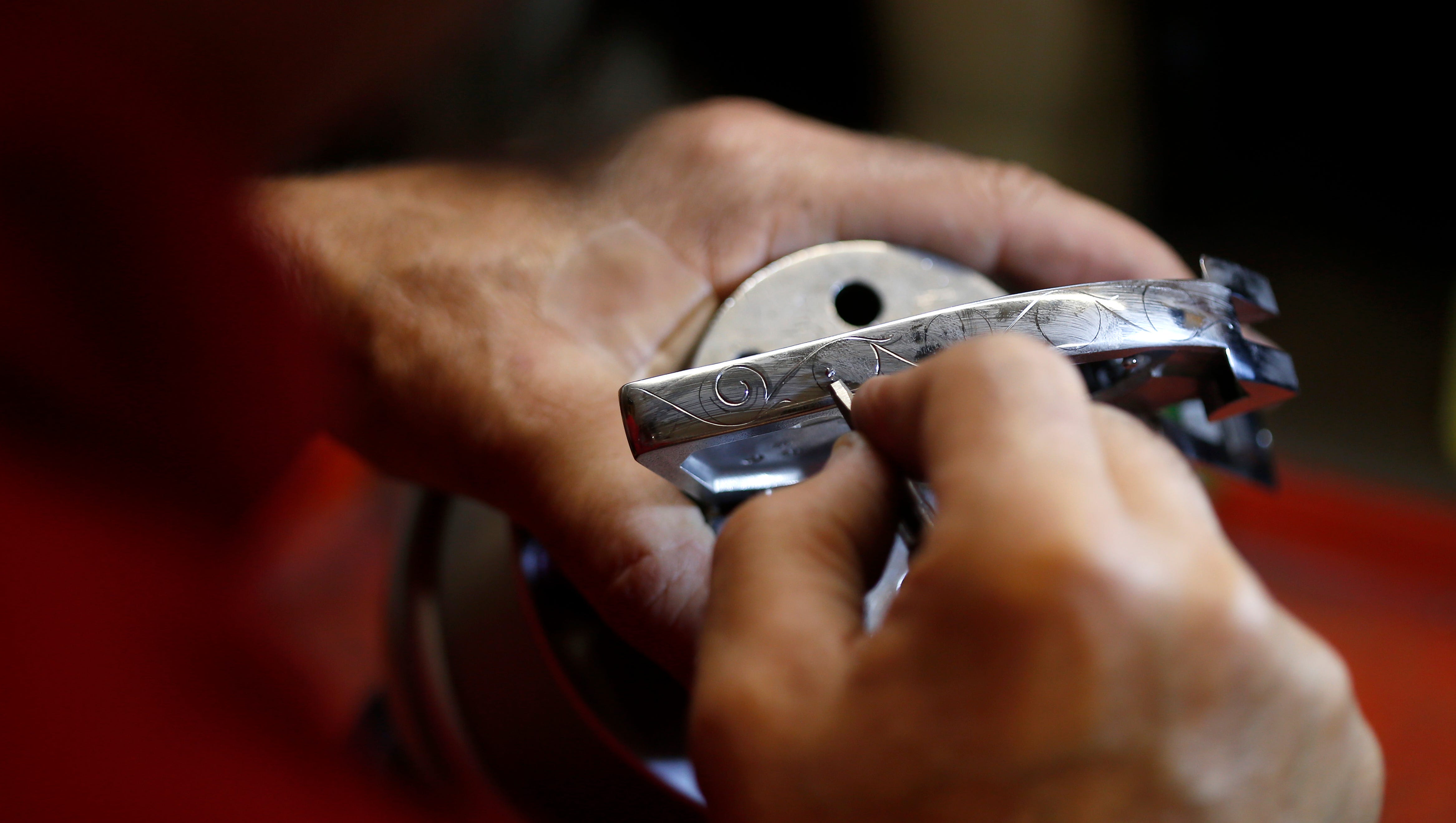 Master gun engraver in Springfield well known around the world