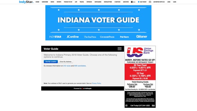 IndyStar Voter Guide 2018