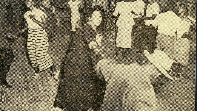 The dance floor at Roseland Gardens in the old Brookside community of Black Mountain is one of the few places where Black residents and visitors can relax over a beer.