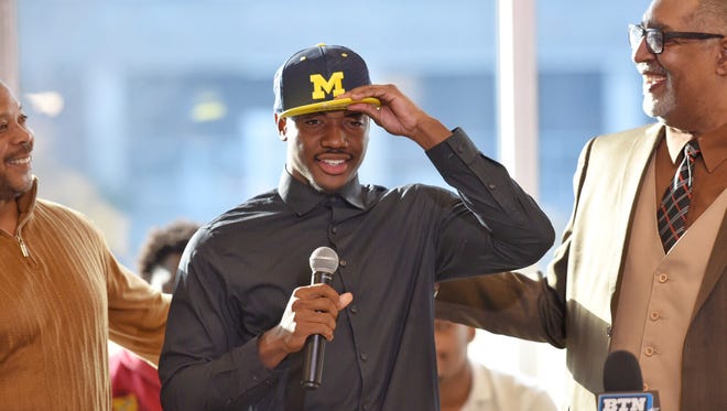 Lavert Hill picked Michigan over Michigan State and Penn State on Wednesday.