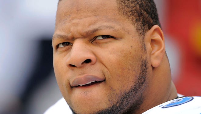 Detroit Lions defensive tackle Ndamukong Suh.