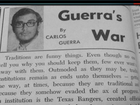 Guerra was a champion debater and student newspaper