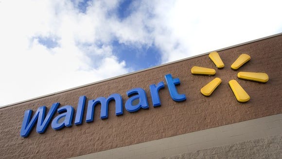 An AP file photo of a Walmart sign.
