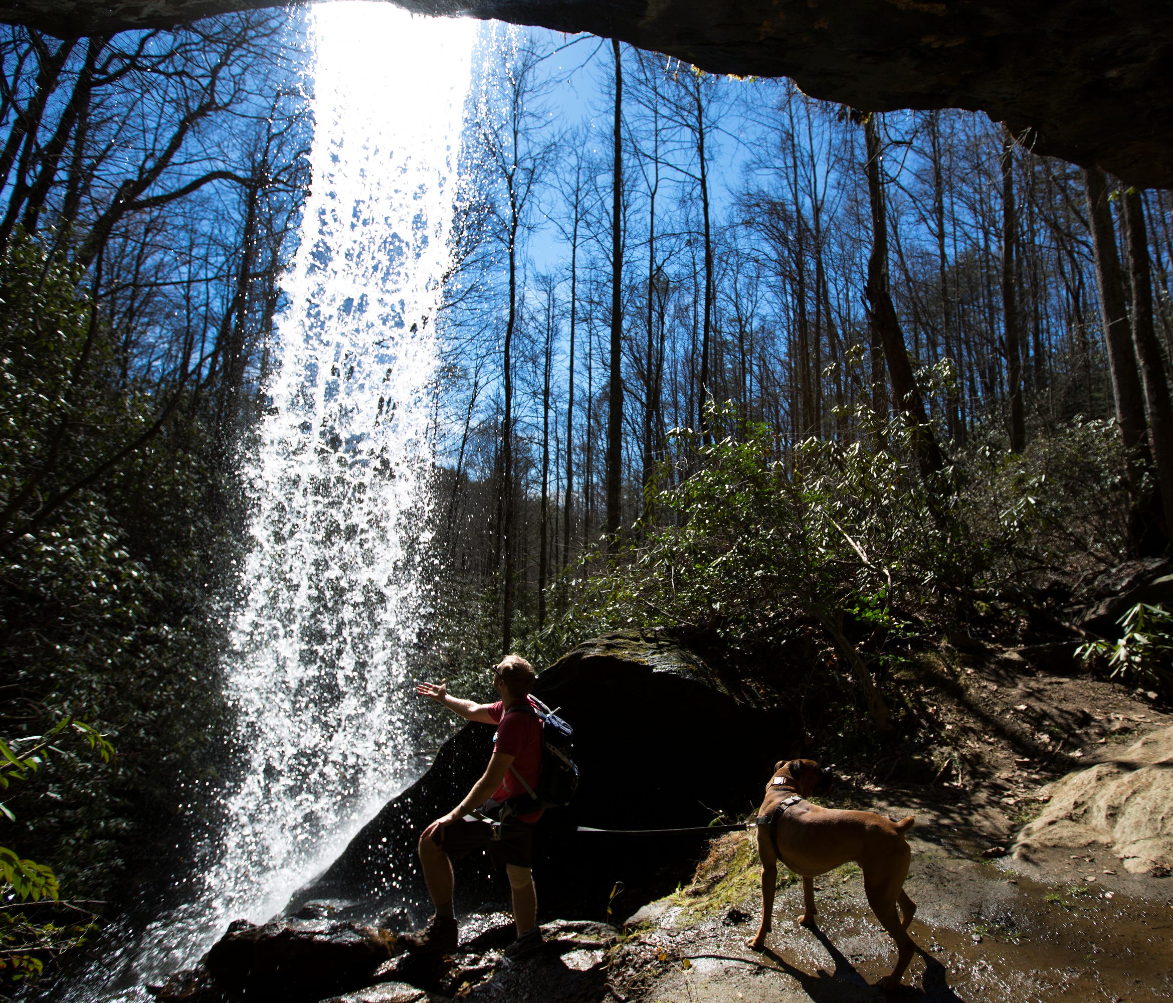 Moonshine Falls in Cleveland, South Carolina