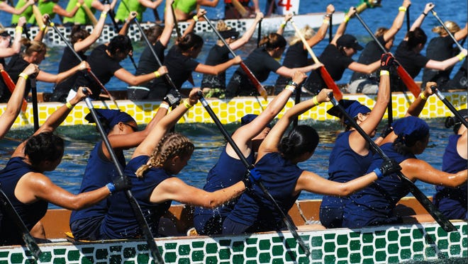 The Dragon Boat Festival began on the Cooper River in 2015.