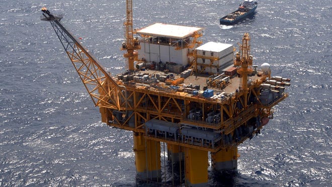 This oil and gas-drilling platform is 150 miles off Louisiana in the Gulf of Mexico. The Trump administration is preparing to open the door to oil and gas drilling off Florida's coast, according to a Politico report citing four unnamed sources familiar with the plans.