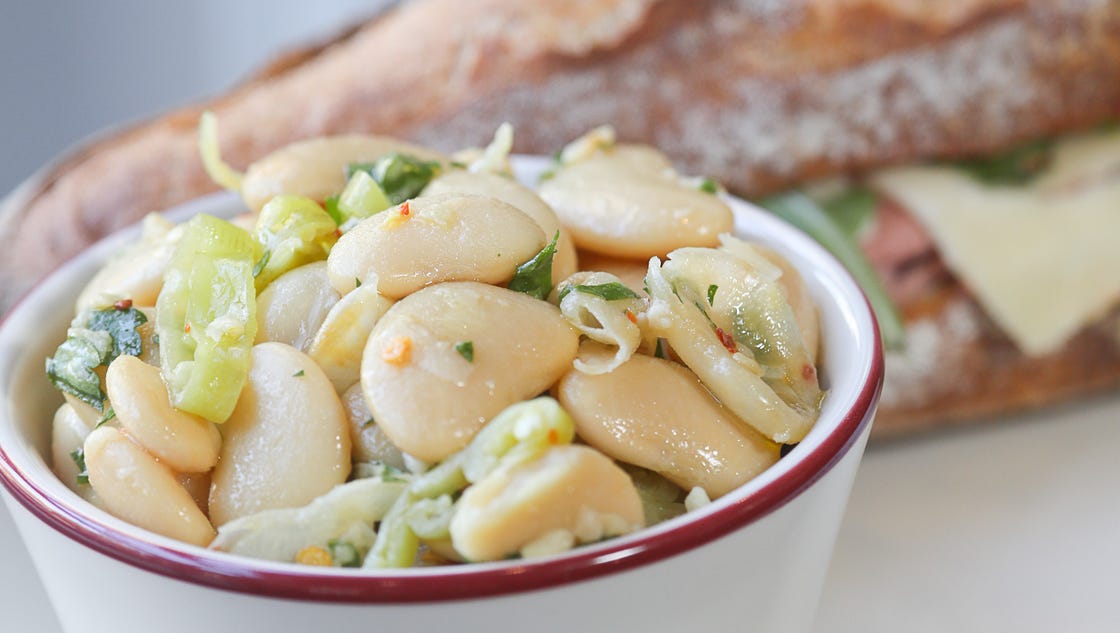 Red Hog recipe for Marinated Gigante Butter Beans Cook's Corner