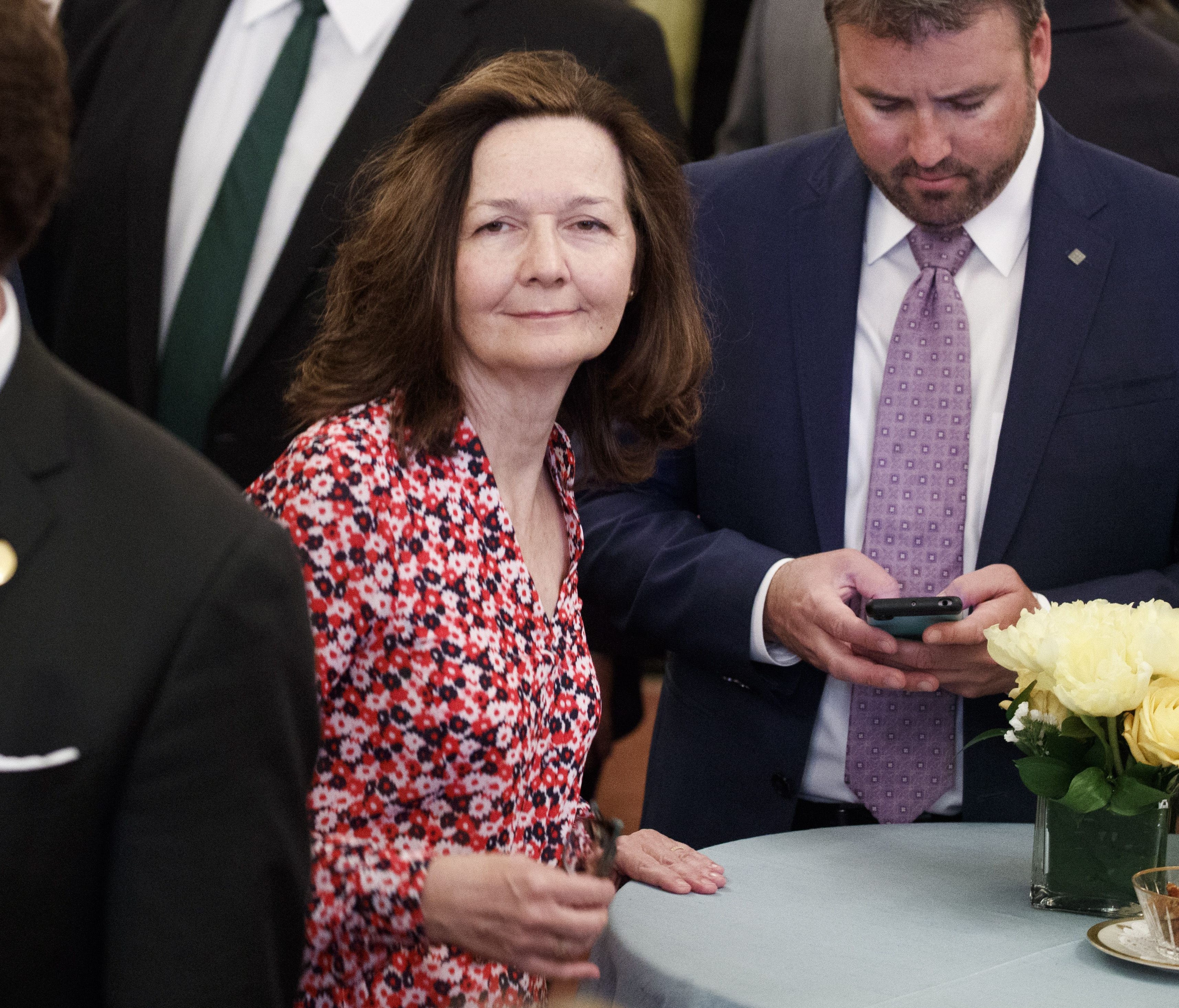 CIA Director nominee Gina Haspel attends the ceremonial swearing in ceremony for U.S. Secretary of State Mike Pompeo at the State Department in Washington, D.C. on May 2, 2018.