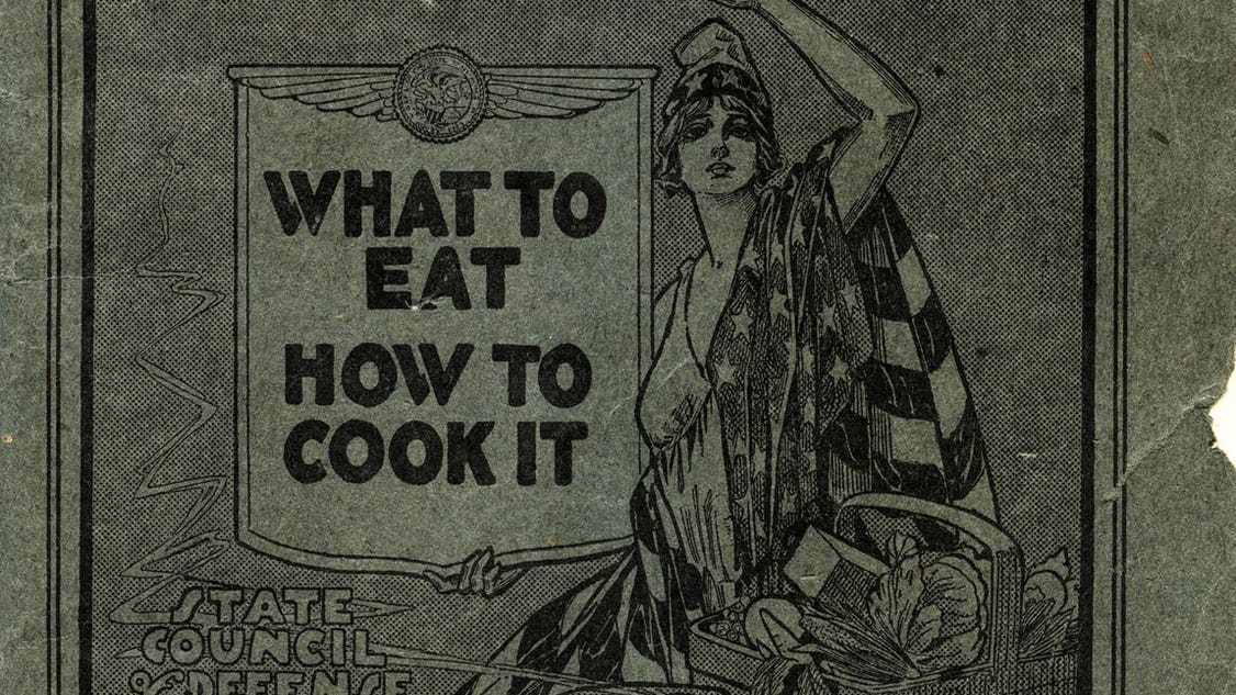 WWI cookbook shows beginnings of Meatless Mondays