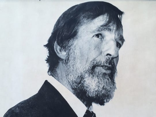 Famed writer and environmentalist Edward Abbey, seen
