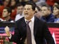 Arizona Wildcats head coach Sean Miller reacts during