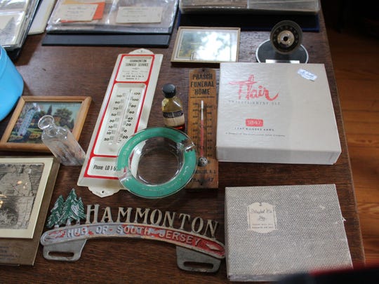 Some of the items brought by Dottie Orlandini from her personal collection.