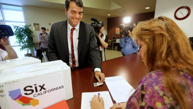 Silicon Valley venture capitalist Tim Draper's bid to let voters decide on whether to split California was blocked by the state high court July 18, 2018.