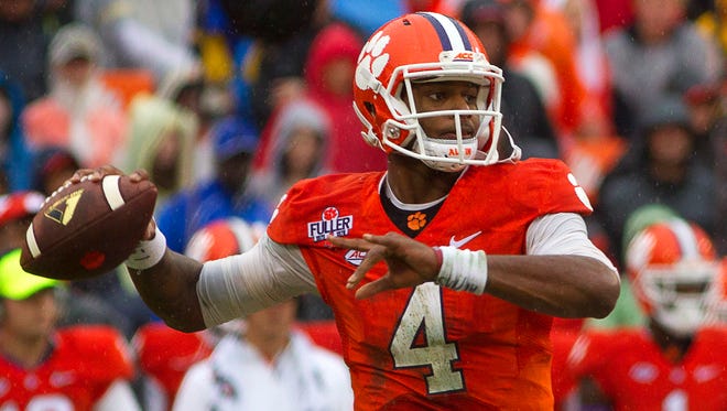 The play of Clemson quarterback Deshaun Watson is a major reason why the Tigers are No. 1 in the initial College Football Playoff rankings.