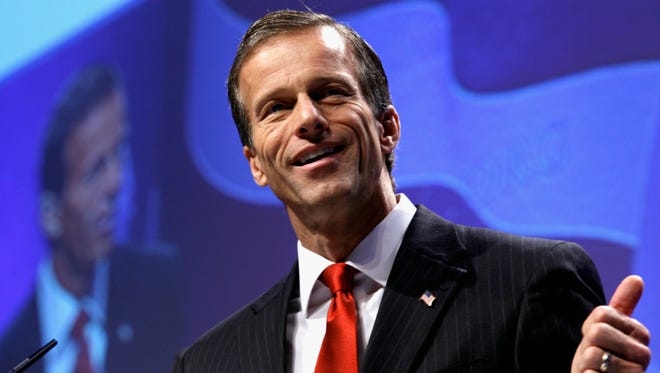 ORG XMIT: 108954347 WASHINGTON, DC - FEBRUARY 11:  Sen. John Thune (R-SD) addresses the Conservative Political Action Conference at the Marriott Wardman Park February 11, 2011 in Washington, DC. A dozen potential Republican presidental hopefuls are set to address CPAC, the largest  gathering of conservative activists in the country.  (Photo by Chip Somodevilla/Getty Images) ORIG FILE ID: 108954347CS043_Conservative