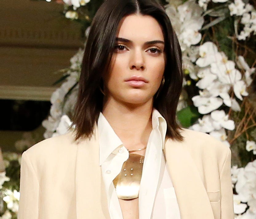 The Ralph Lauren collection is modeled during Fashion Week, Wednesday, Feb. 15, 2017, in New York. (AP Photo/Would Ivanka Trump approve of Kendall Jenner's dressed-down pantsuit? After all, they both are 'Women Who Work.'