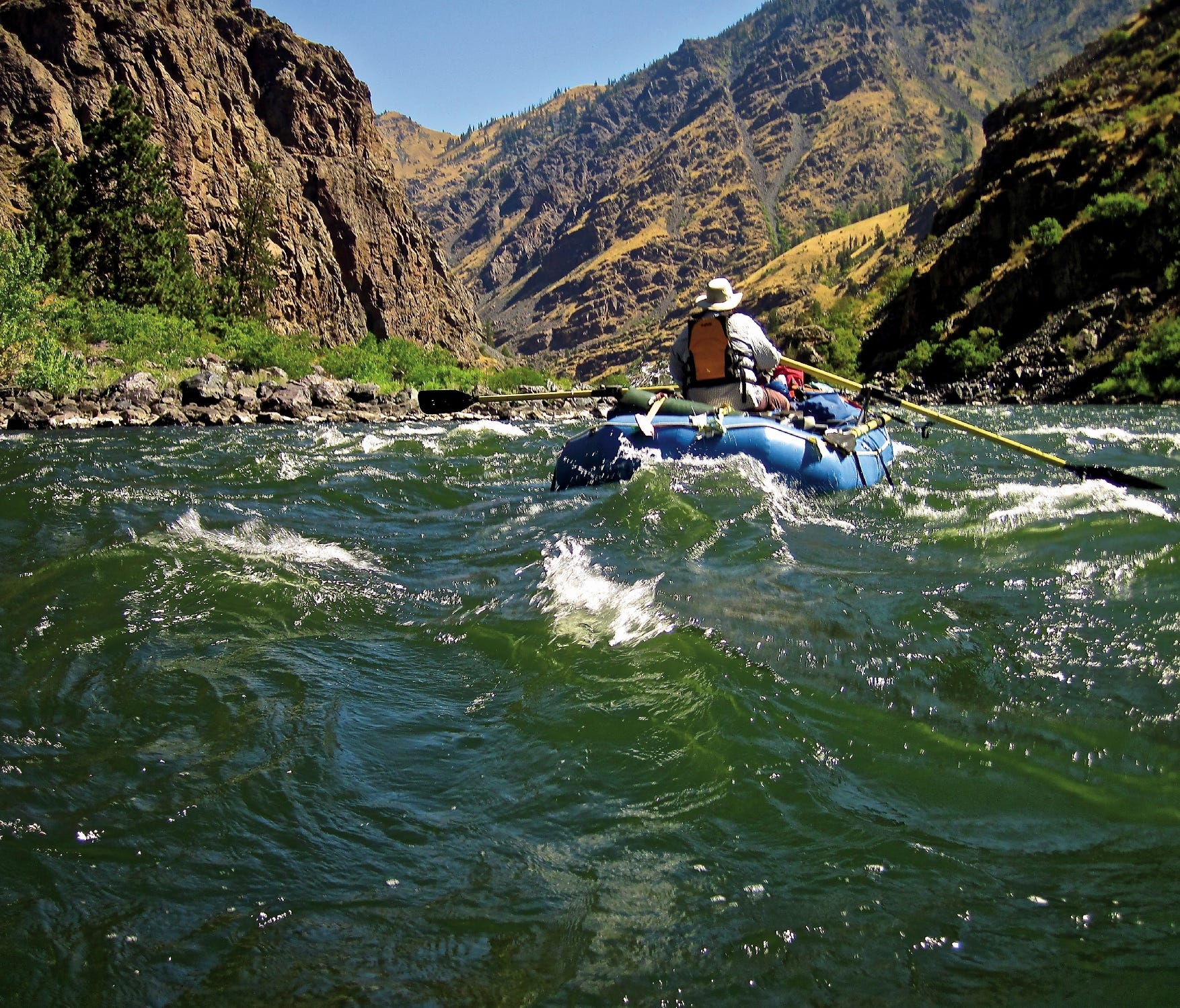 The Snake River trip through Hells Canyon includes supremely rugged landscape and one of the deepest canyons in the country.