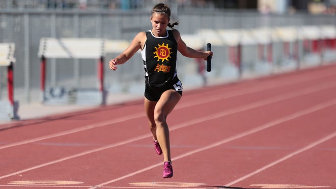 Palm Desert's Hailey Murdica, seen here in 2016, medaled in the 100 and 200 meters at the CIF-SS finals on Saturday at Cerritos College.