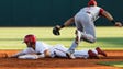 Alex Krupa of the Indiana Hoosiers slides into second