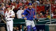 NLDS Game 1: Cubs at Nationals - Cubs catcher Willson