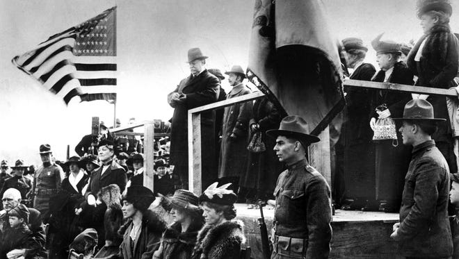 On Nov. 4, 1908, the day after being elected president of the United States, William Howard Taft helped dedicate the cornerstone for a new building of Woodward High School.