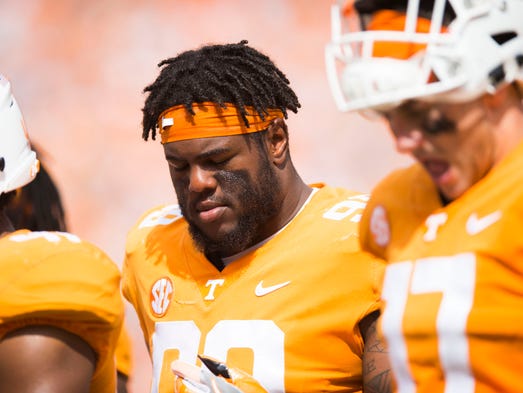 Tennessee defensive lineman Reginald McKenzie Jr. (99)