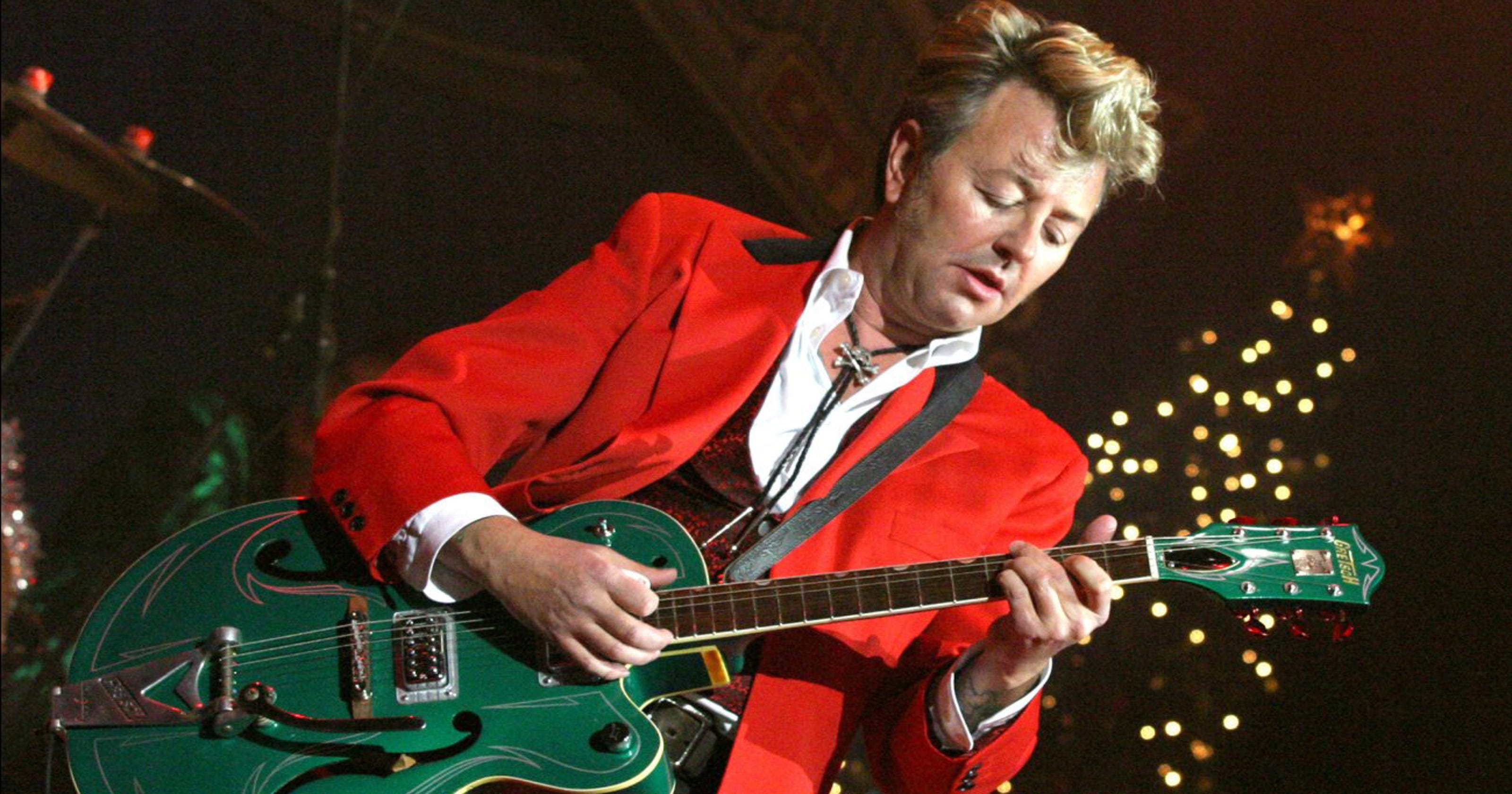 Brian Setzer bring Christmas rock songs to old Palm Springsarea home