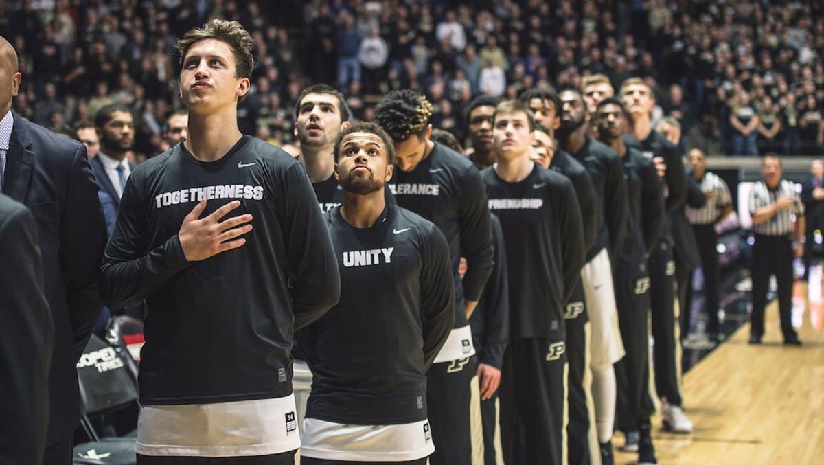 Purdue Basketball Players Send Message Of Unity With Shooting Shirts