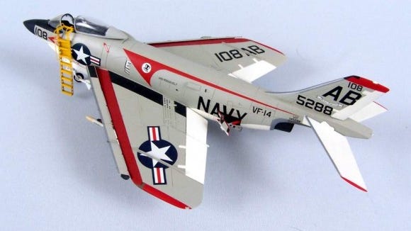 Model of a McDonnell F3H Demon (provided photo)