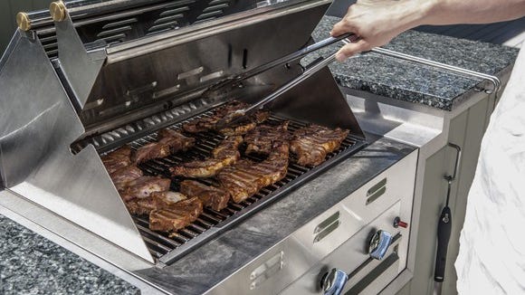 Make sure you keep grills and utensils clean and cook meat to a safe temperature.