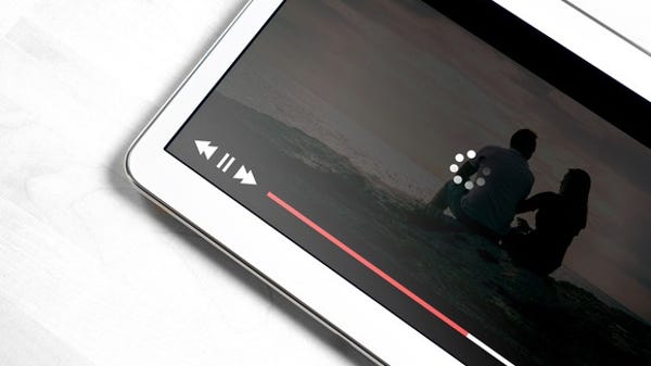 Video streaming on a mobile phone.