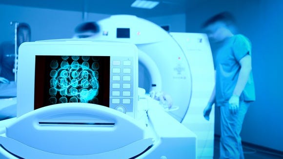 An MRI scanner