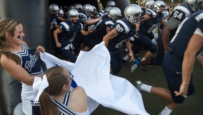 The Reitz football takes the field for their first game of the season at the Reitz Bowl Friday night.