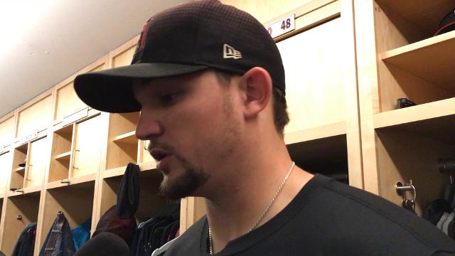 Zack Godley talks about his outing vs. Dodgers.