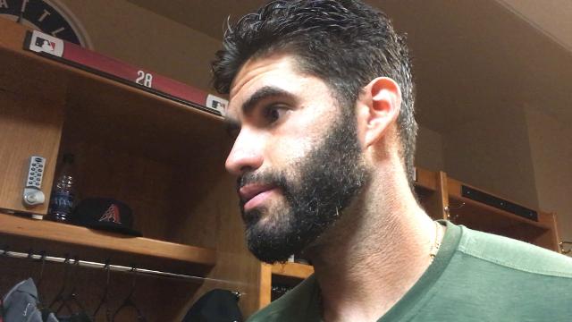J.D. Martinez talks about getting hit by a pitch vs. Reds
